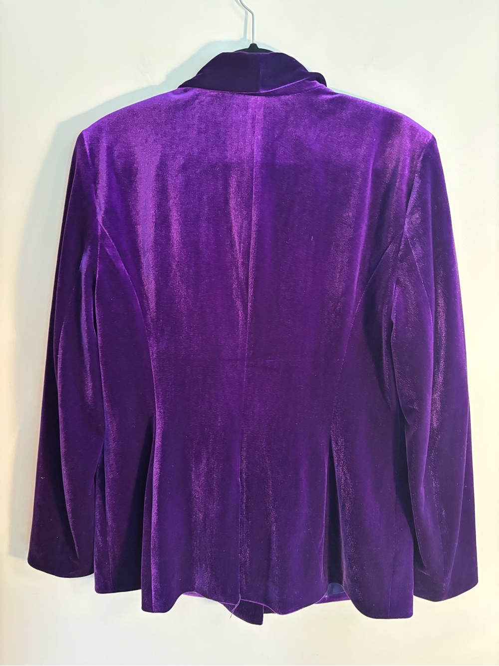 INC Purple Velveteen Blazer Jacket - Picture 5 of 7